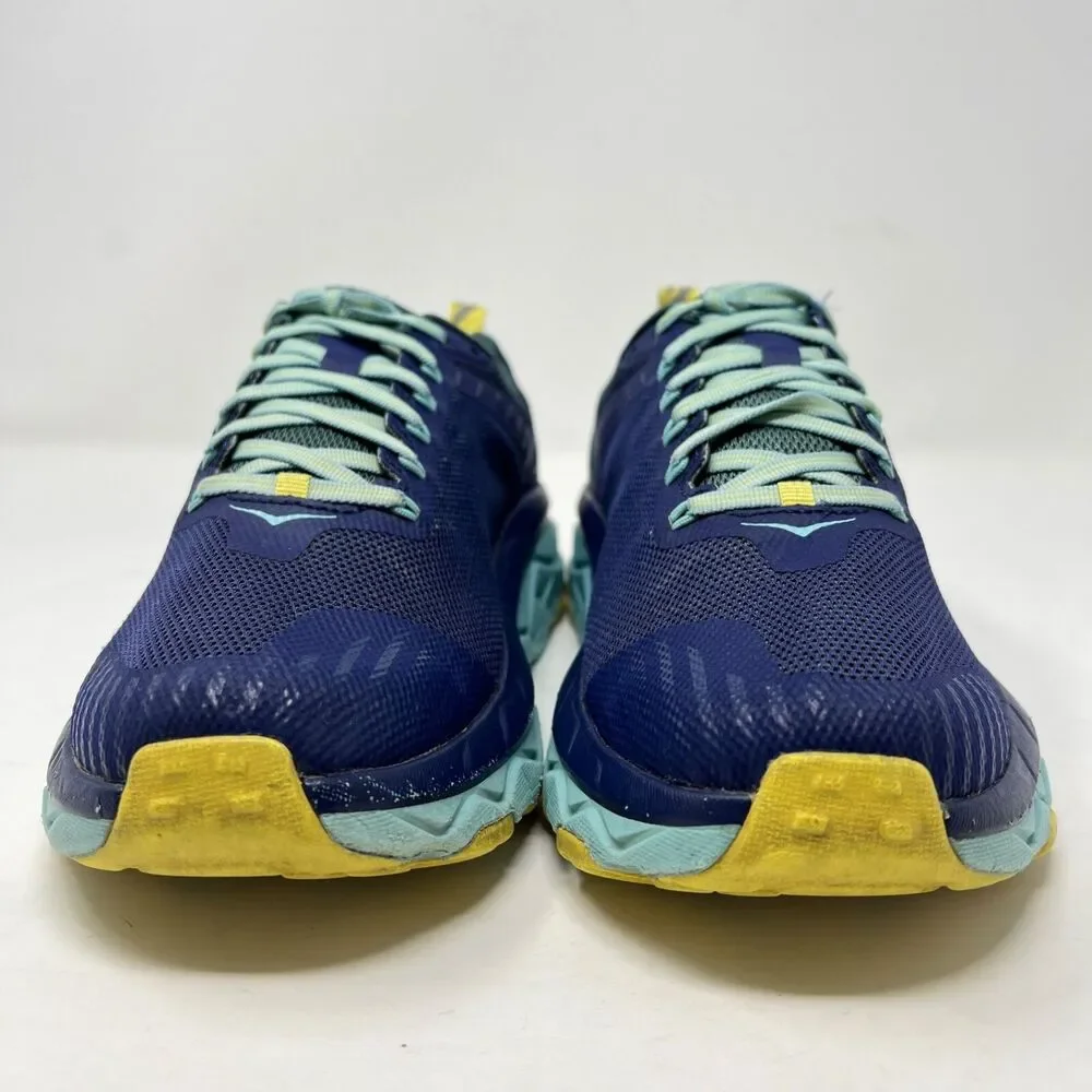 Hoka One One Challenger ATR 5 Shoes Womens 9.5 D Blue Sneakers Trail Running